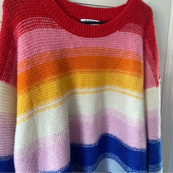 Old Navy Colorful Striped Sweater Size 2X - Picture 2 of 7